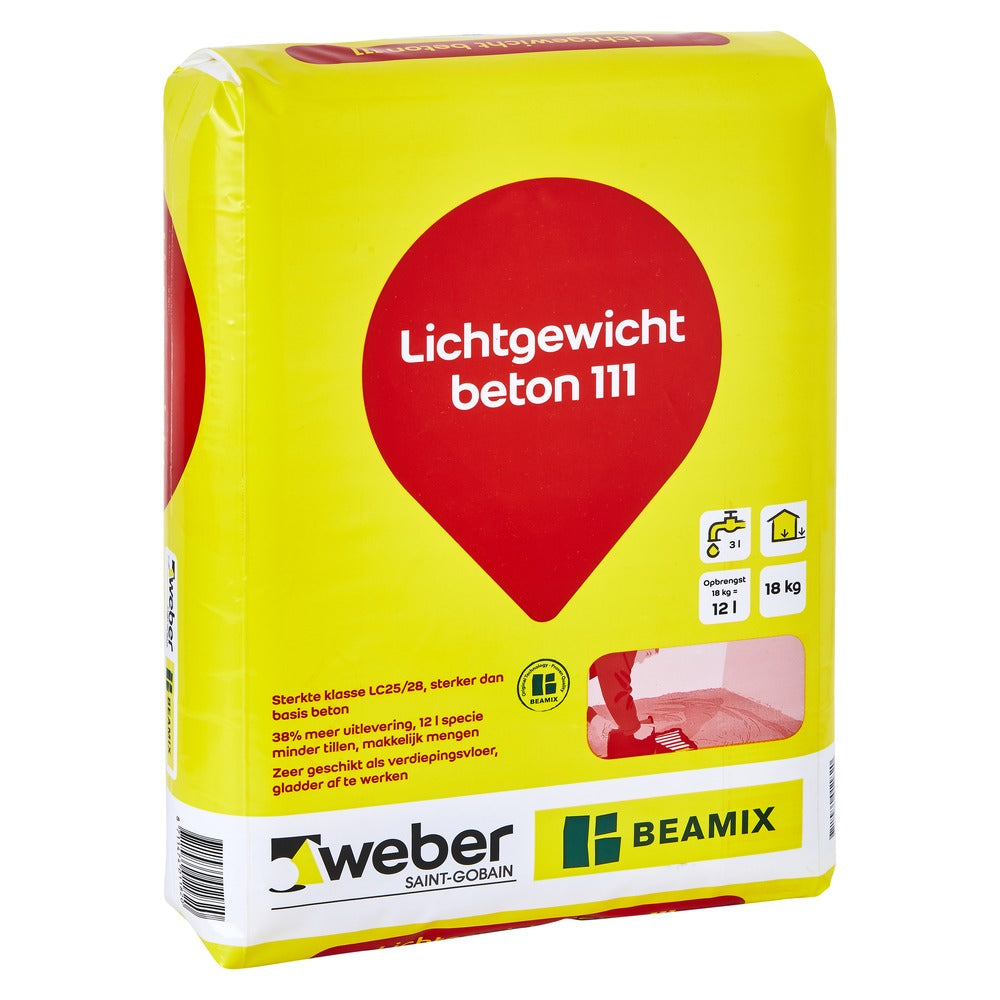 Weber Beamix Lichtgewicht Beton 111 LC25/28 18kg-552828