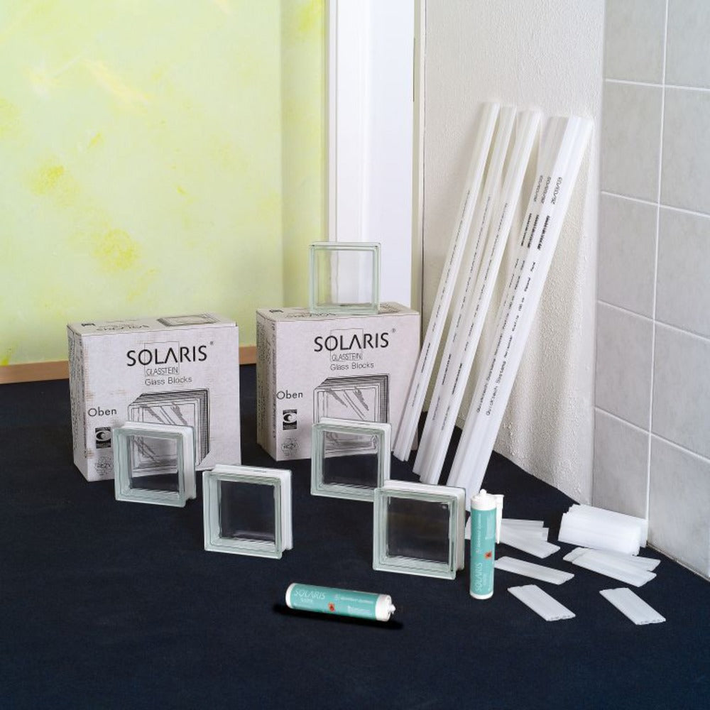 Glasblok bouwpakket 1 m²-553610