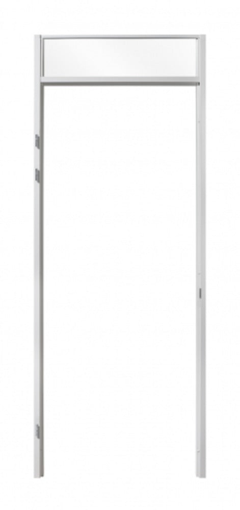 Berkvens Stijlenset BA staal 7x256 cm links reinwit zonder bovendorpel en kalf 211,5 cm-554878