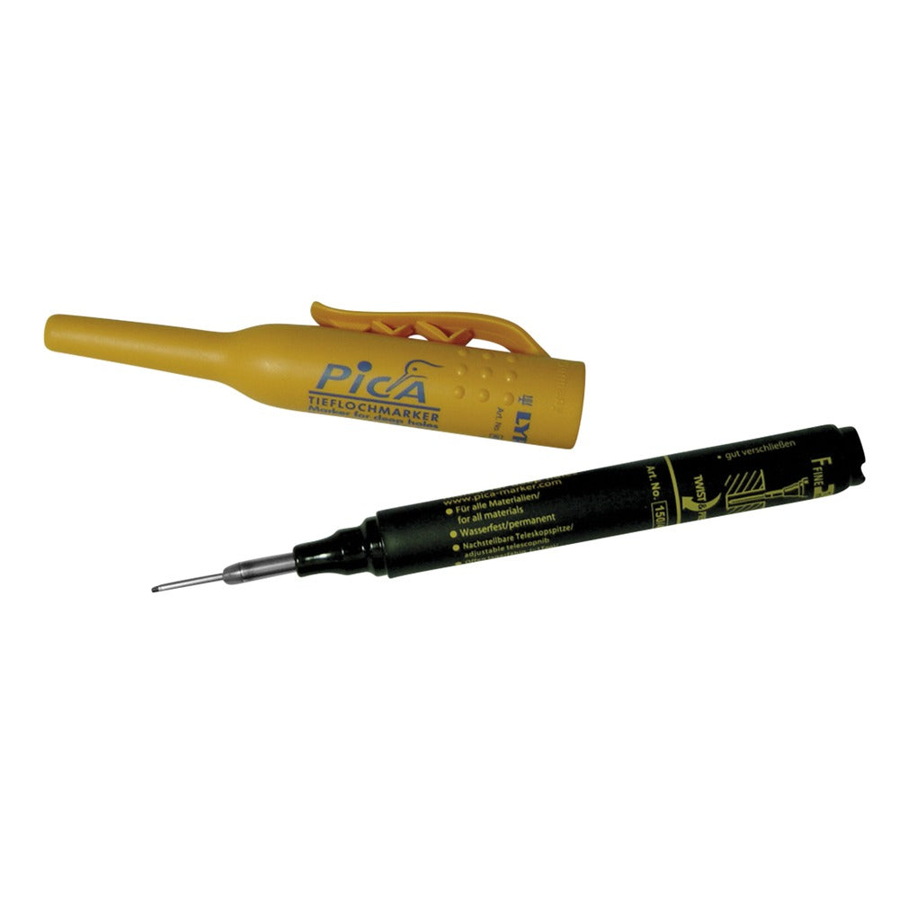 Pica Ink 150/46 Markeerstift tbv diepe gaten zwart-555570