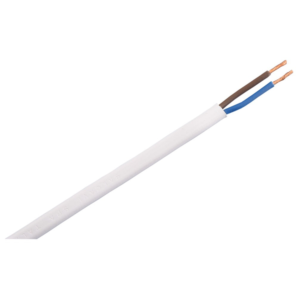 Q-Link Huishoudsnoer Wit 1200W 2x0,75mm2 20m-556057