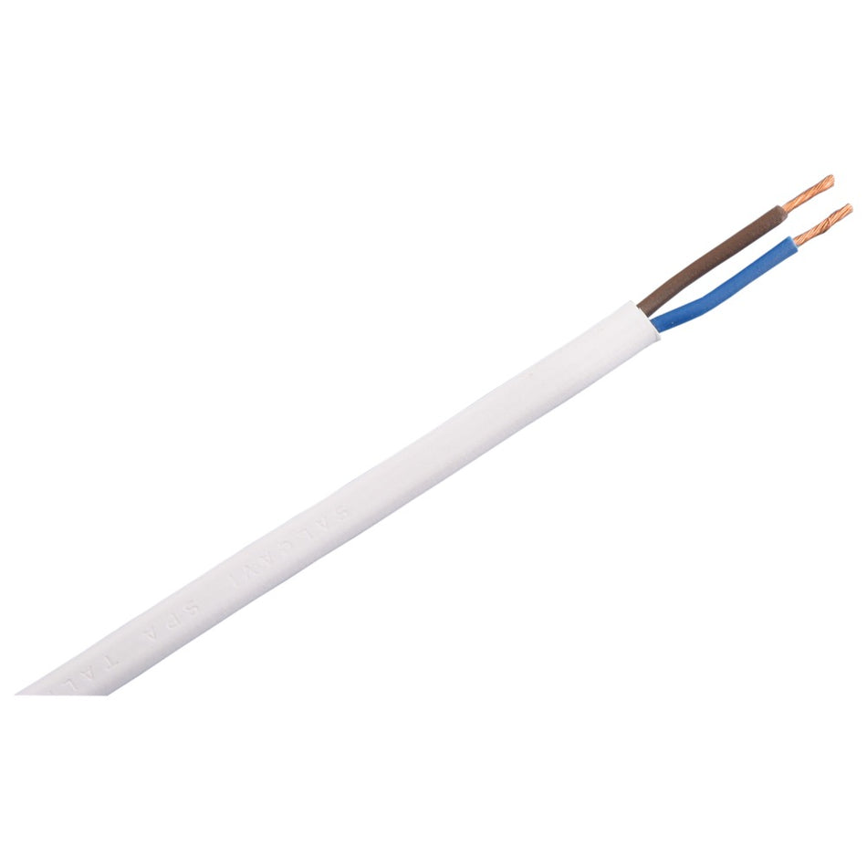 Q-Link Huishoudsnoer Wit 1200W 2x0,75mm2 20m-556057