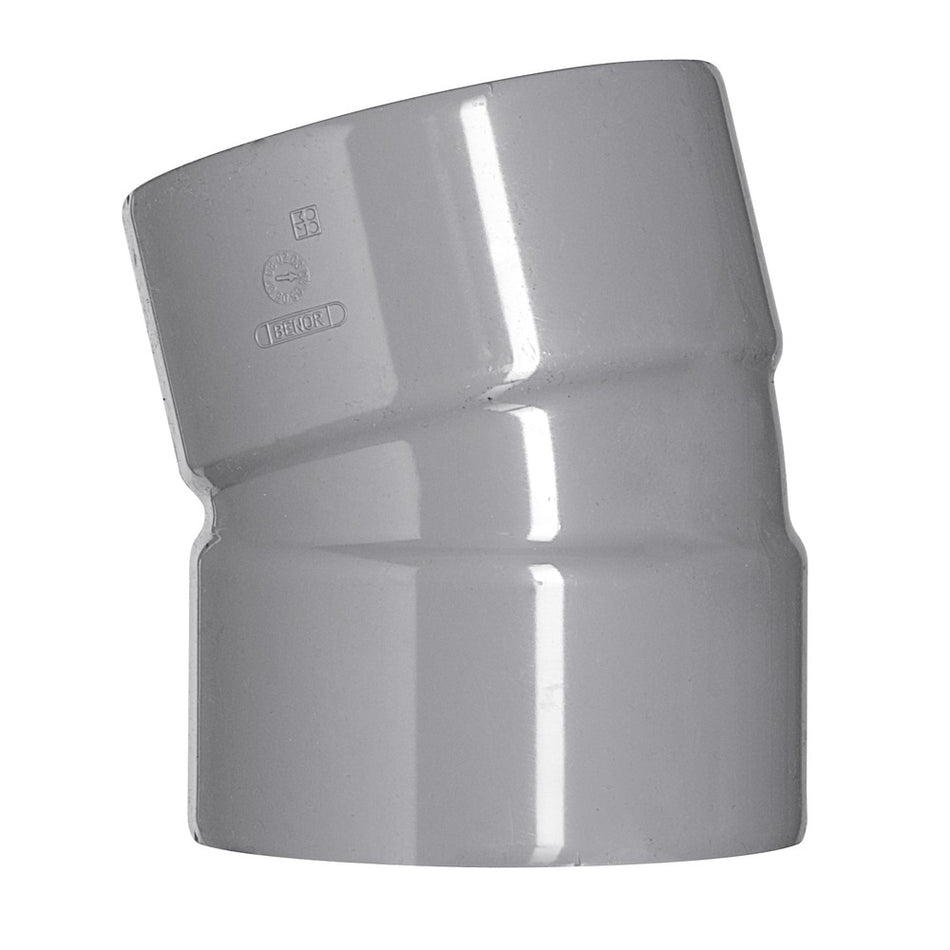 Bocht PVC 2x lijmmof wanddikte 3,2 mm Ø 110 mm 15° KOMO-keur-556207