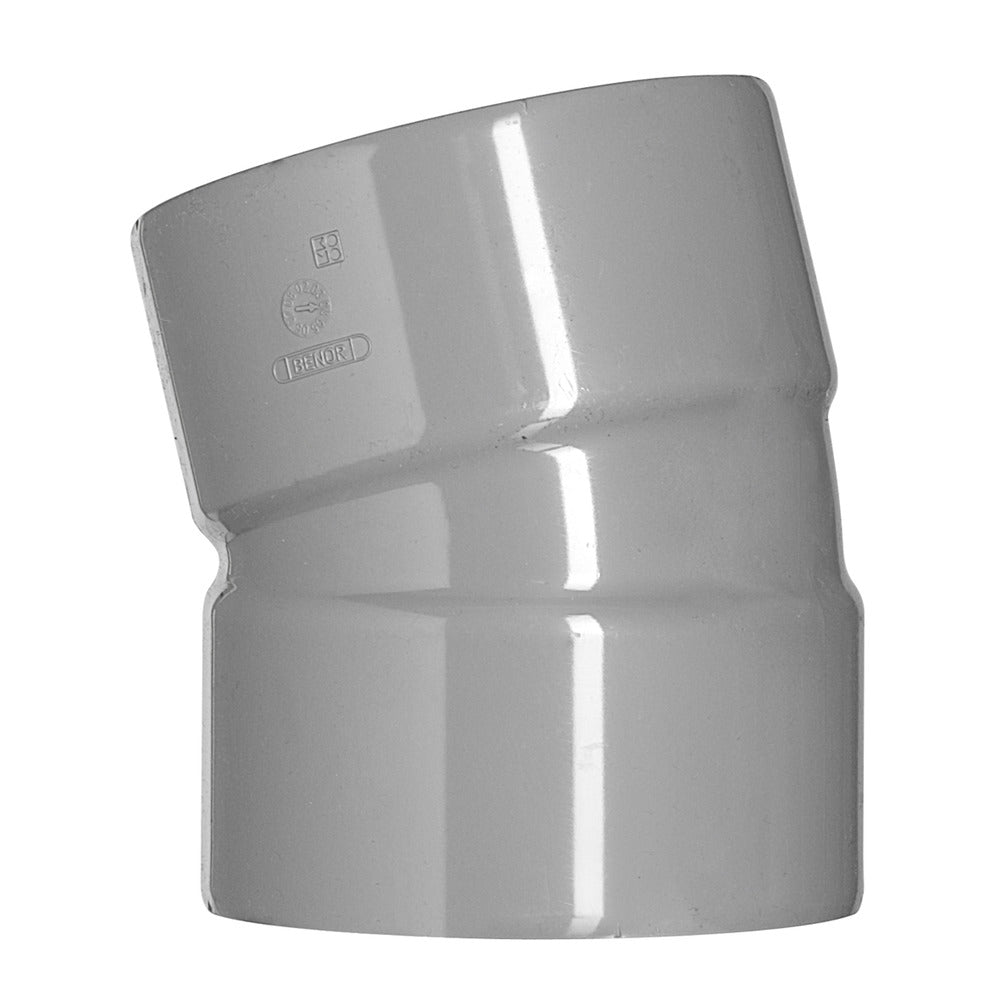 Bocht PVC 2x lijmmof wanddikte 3,2 mm Ø 110 mm 22° KOMO-keur-556208
