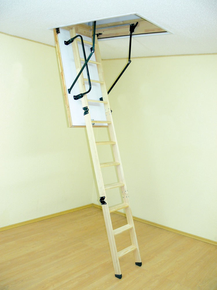 Altrex Woodytrex De Luxe Zoldertrap 3-Delig Inklapbaar Hout 120x70cm 100% PEFC-556385
