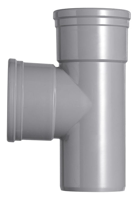 T-Stuk PVC 2x manchetmof Ø 110x110 mm 87° KOMO-keur-556473