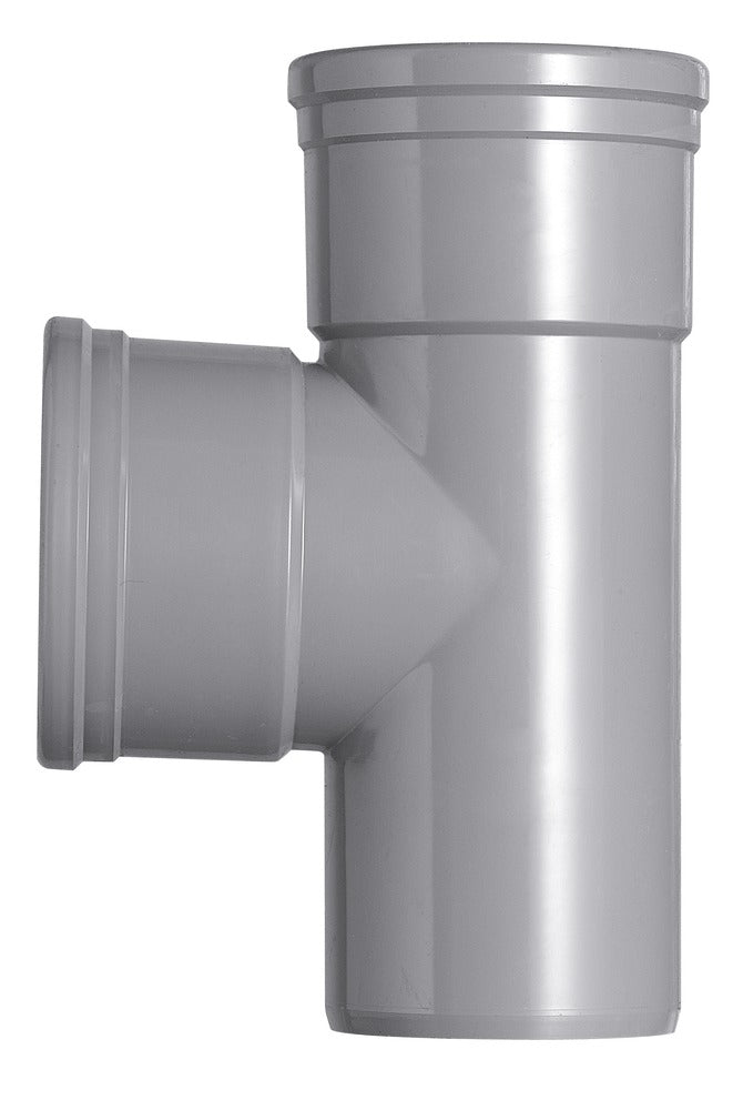 T-Stuk PVC 2x manchetmof Ø 110x110 mm 87° KOMO-keur-556473