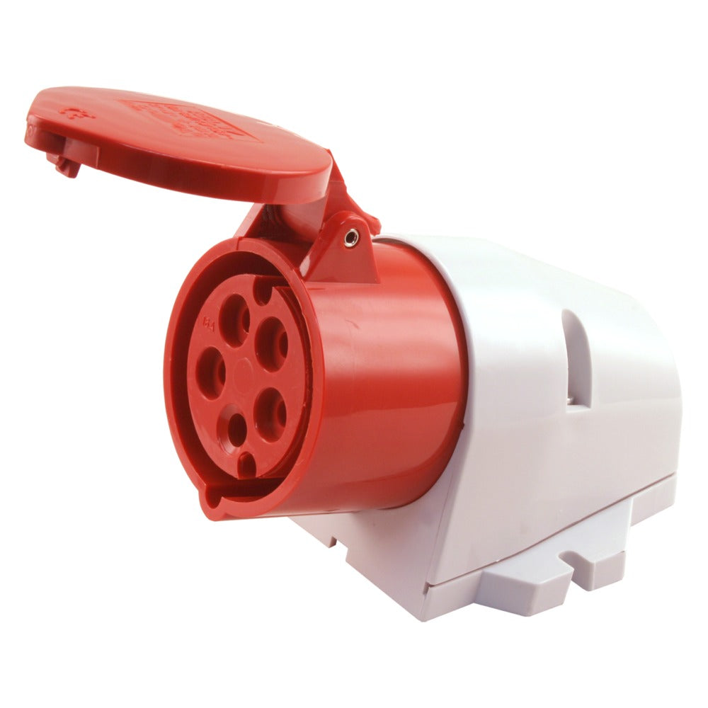 ABL Contactdoos Kracht 4-Polig+E Rood IP44 16A-557698