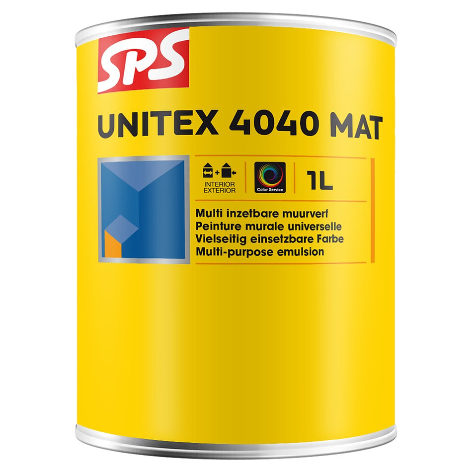 SPS Muurverf Unitex 4040 Mat Mengbasis TR 1L-559969
