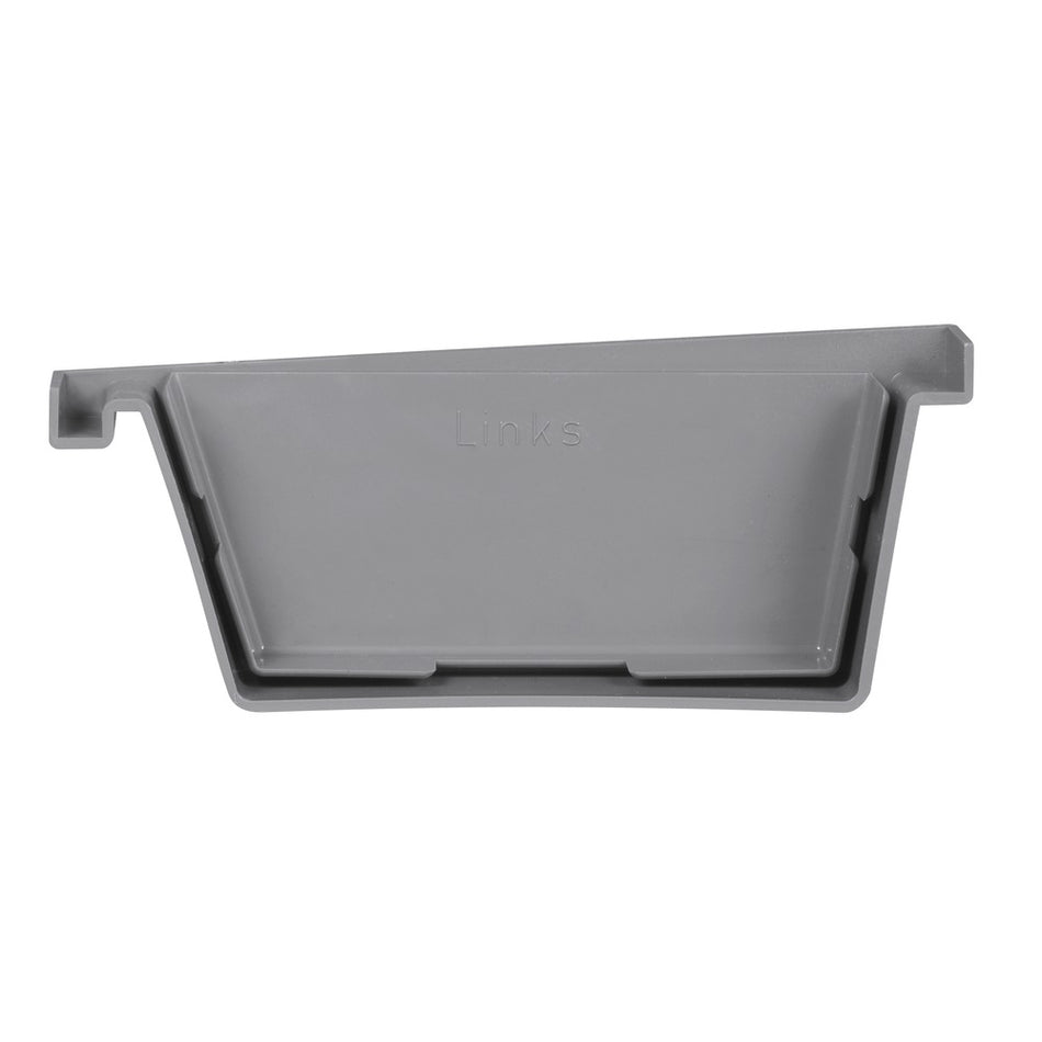 Eindstuk PVC t.b.v. bakgoot Ø 125 mm links-560199