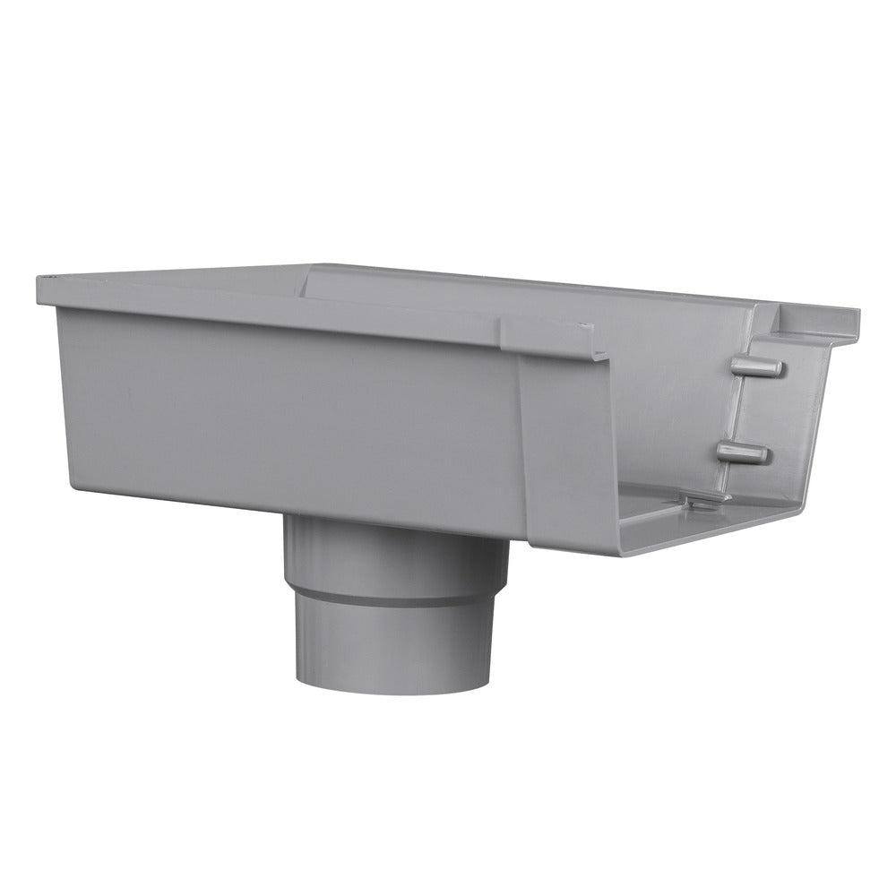 Einduitloop PVC t.b.v. bakgoot Ø 125 mm links-560203