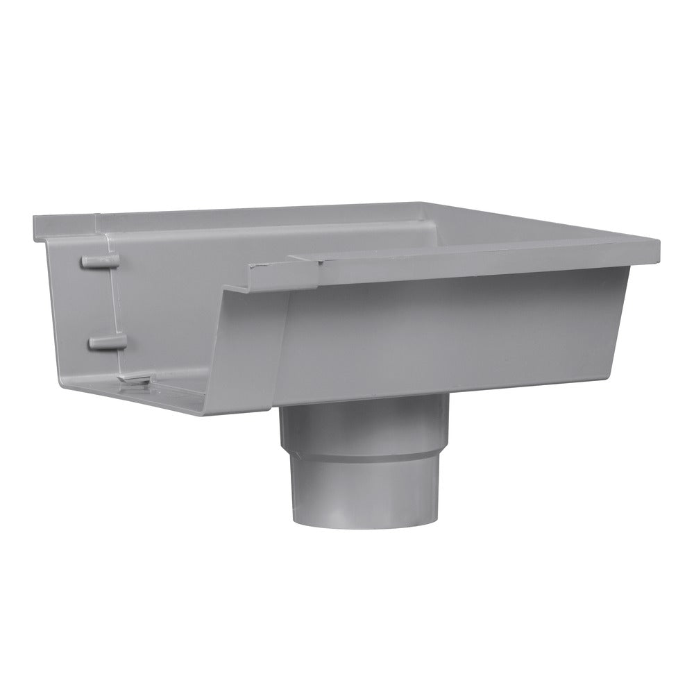 Einduitloop PVC t.b.v. bakgoot Ø 125 mm rechts-560204