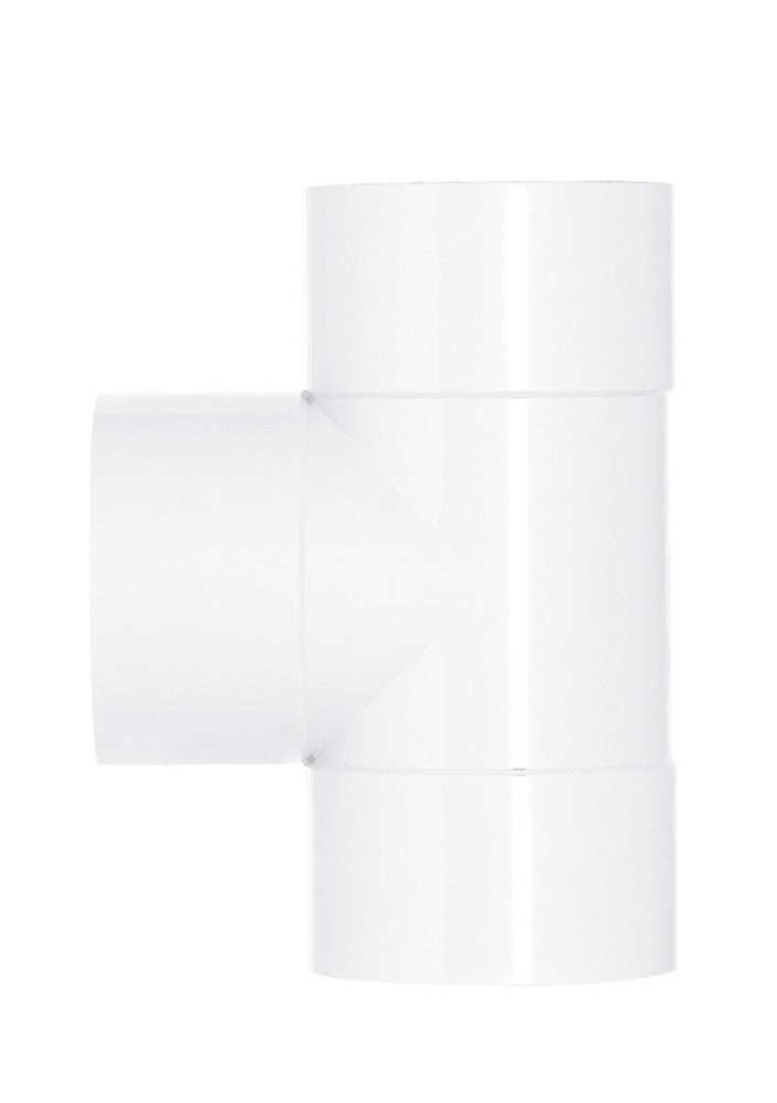 T-Stuk PVC 3x lijmmof wit wanddikte 3,2 Ø 40x40 mm 90° KOMO-keur-560214