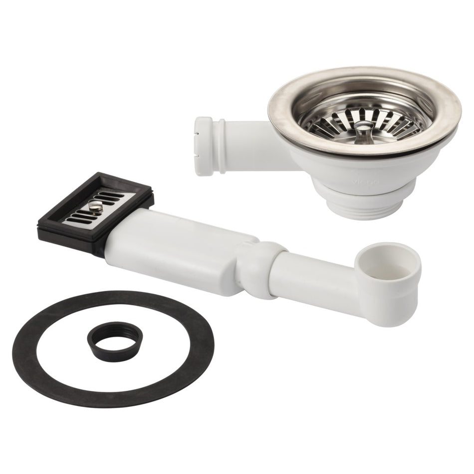 Viega Korfplug 7128.4 RVS met Overloop Combinatie-560341