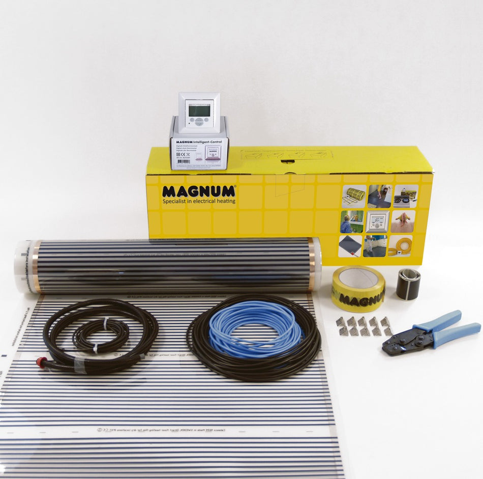 MAGNUM Heating Vloerverwarming Elektrisch Microfoil Incl WiFi Thermostaat 120W 5m²-562473