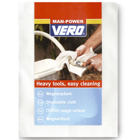 Vero Man-Power Wegwerpdoek Stof Wit 25st-563477