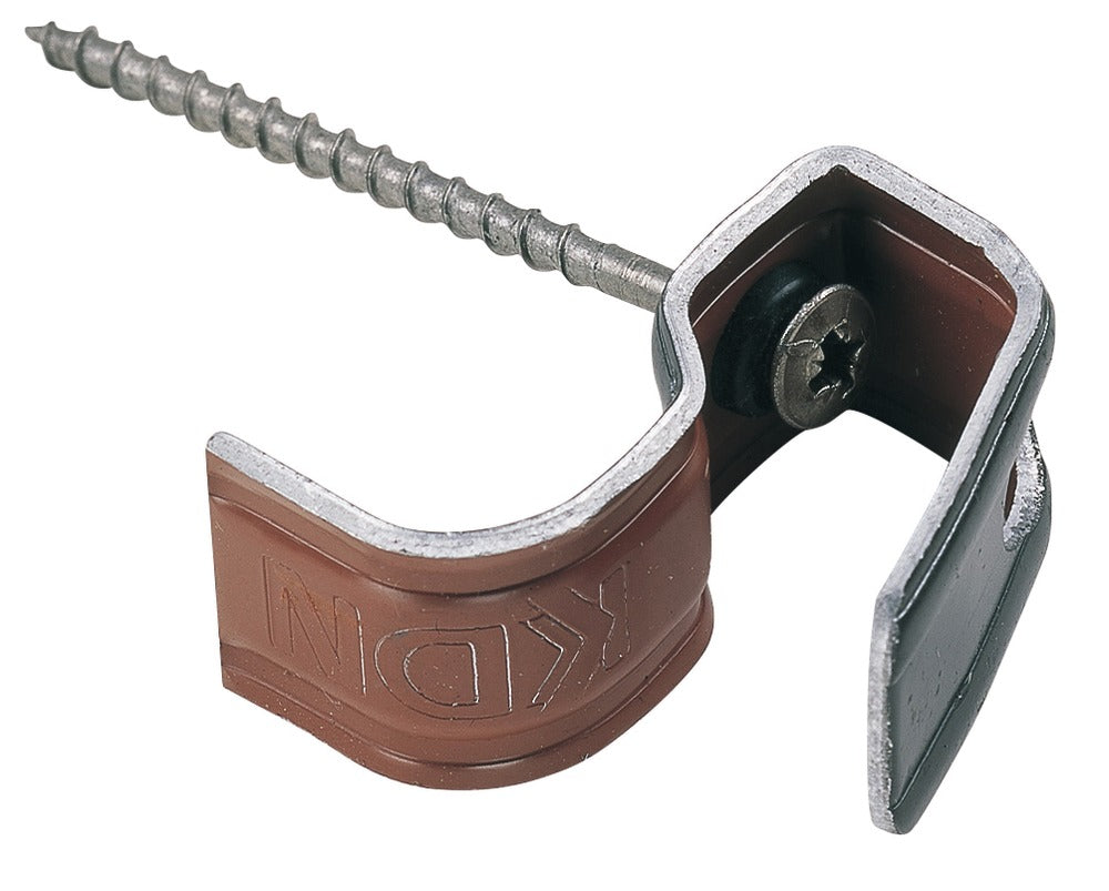 Monier Euro-Vorsthaak RVS Antracietbruin Halfronde en Platte Vorst 50st-565830