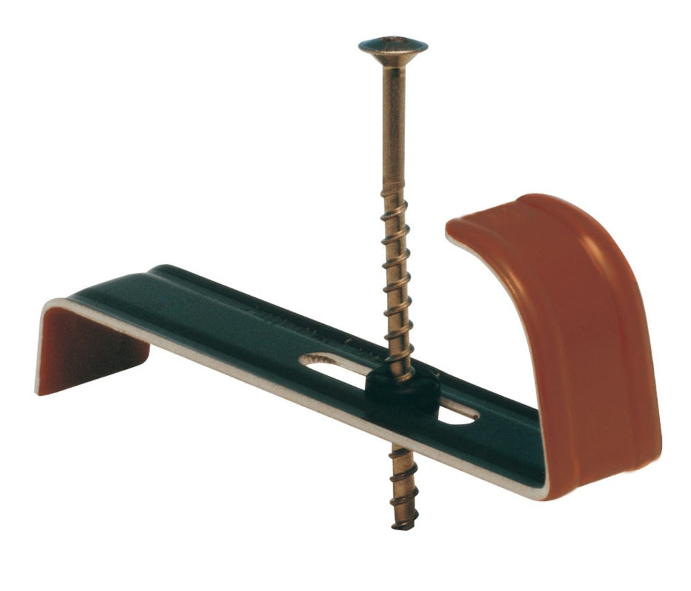 Monier Euro-Vorsthaak RVS Antracietbruin 50st-565831