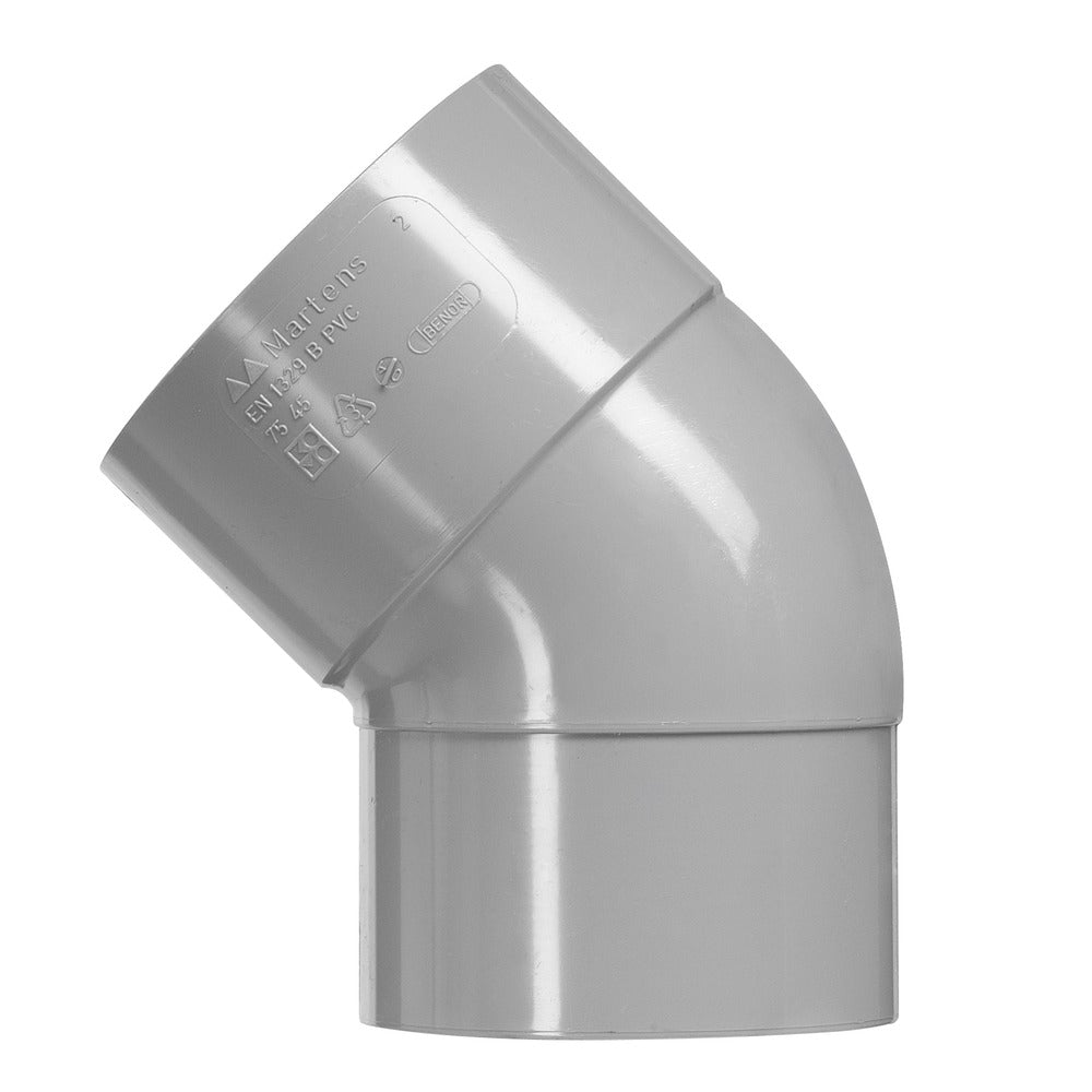 Martens PVC HWA Bocht Mof/Verjonging Spie-eind 45°-566876