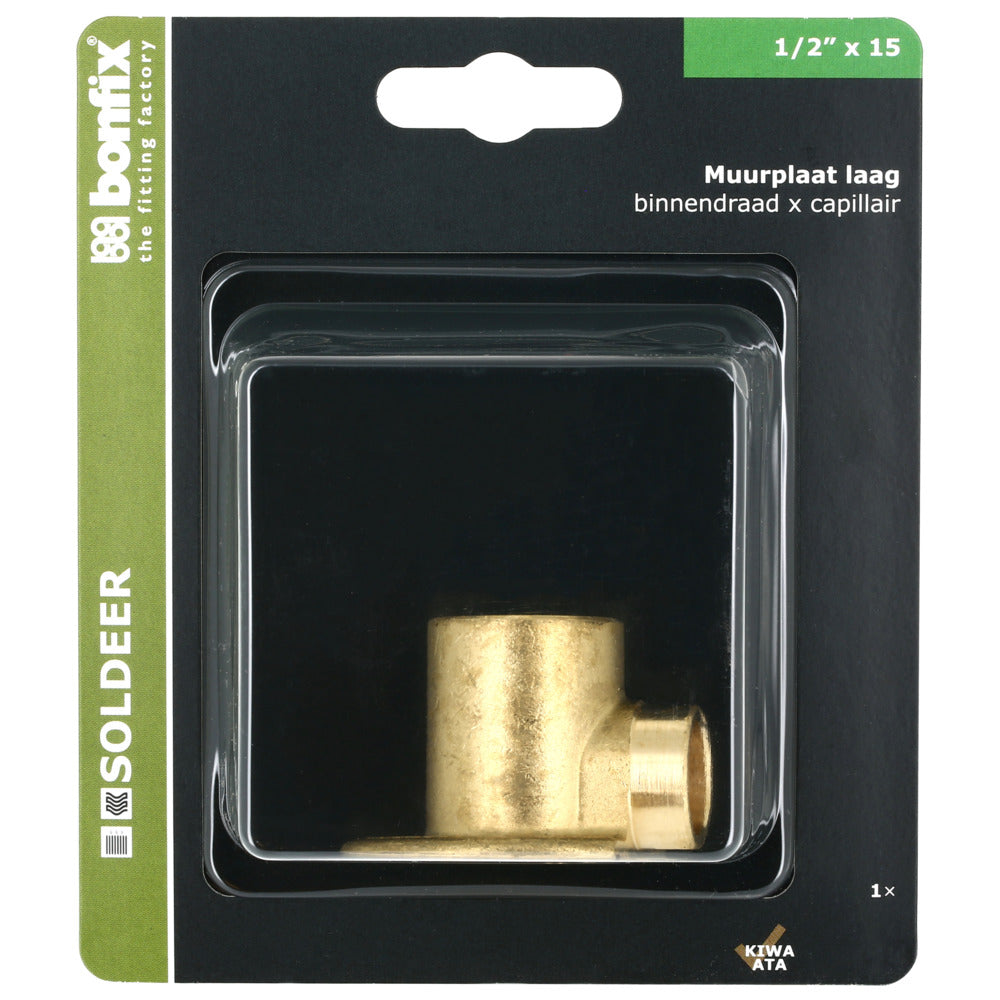 BONFIX Soldeer muurplaat 15 mm x 1/2'' binnendraad-567974