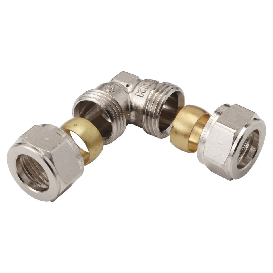 BONFIX Knel knie 15x15 mm chroom 2 stuks-568322