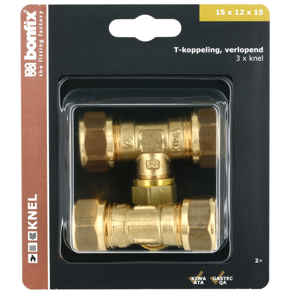 BONFIX Knel T-stuk 15x12x15 mm 2 stuks-568353