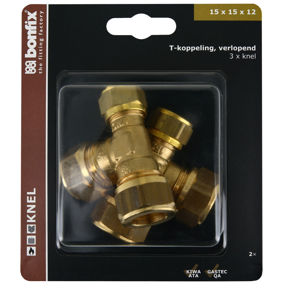 BONFIX Knel T-stuk 15x15x12 mm 2 stuks-568354