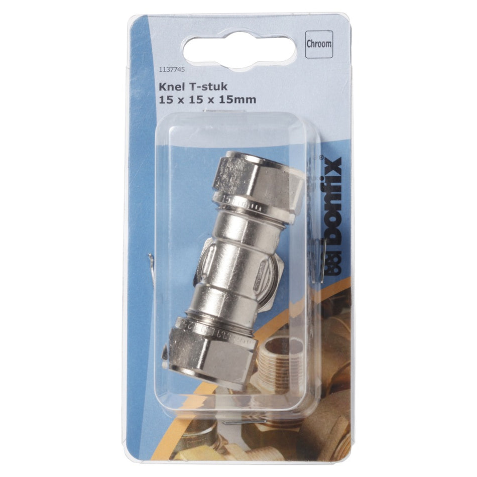 BONFIX Knel T-stuk Chroom-568357