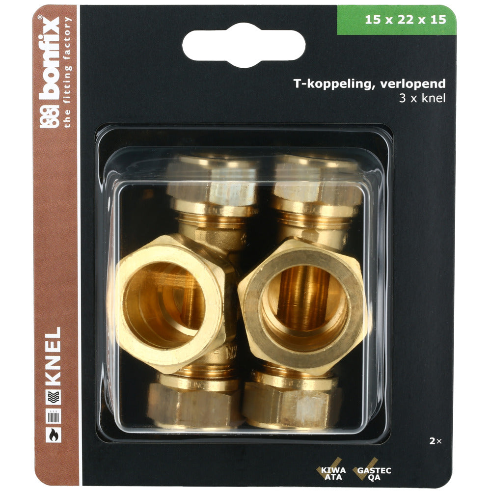 BONFIX Knel T-stuk 15x22x15 mm 2 stuks-568358