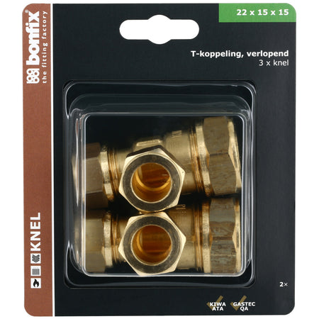 BONFIX Knel T-stuk 22x15x15 mm 2 stuks-568359