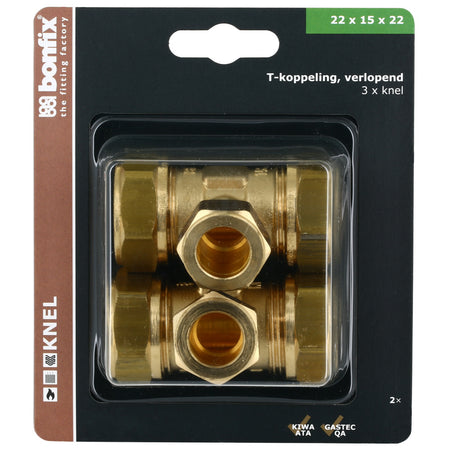BONFIX Knel T-stuk 22x15x22 mm 2 stuks-568360