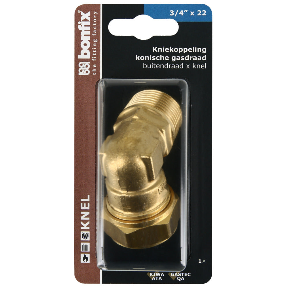 BONFIX Knel knie 22 mm x 3/4'' buitendraad-568385