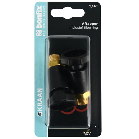 BONFIX Aftapper 1/4'' voor stopkraan 2 stuks-568391