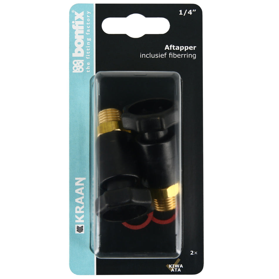 BONFIX Aftapper 1/4'' voor stopkraan 2 stuks-568391