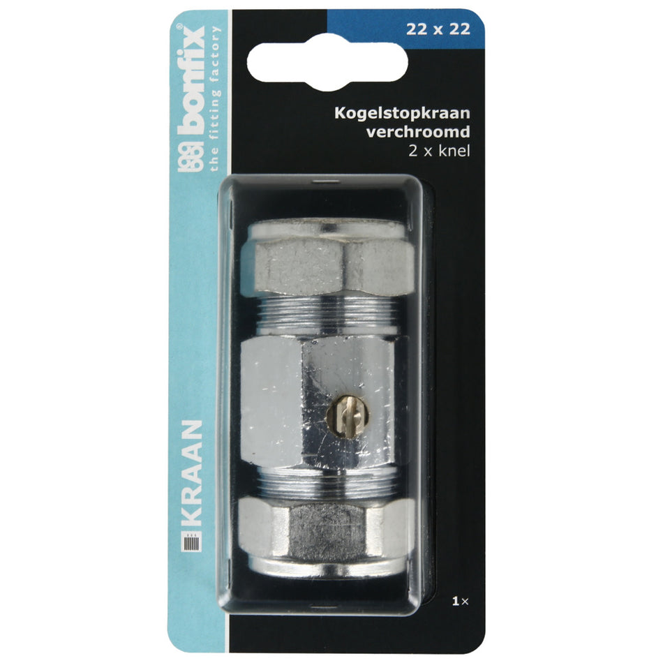BONFIX Knel kogelstopkraan 22x22 mm recht-568398