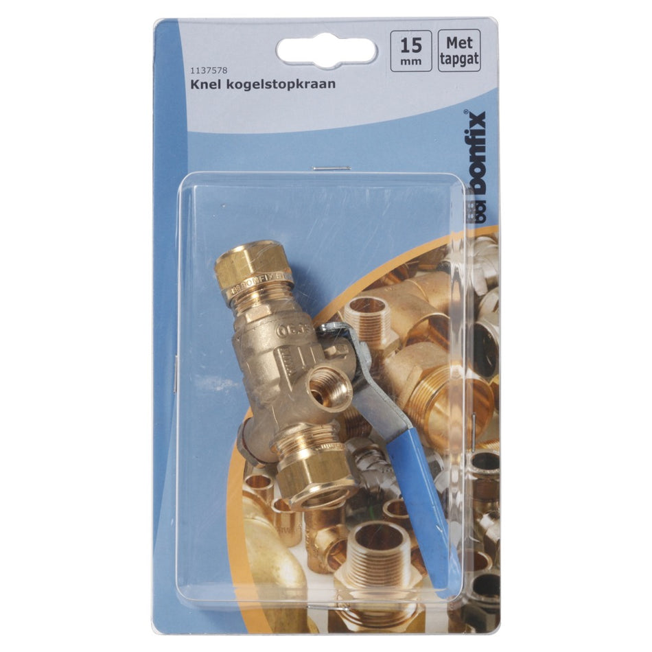 BONFIX Knel kogelstopkraan 15x15 mm met tapgat-568400