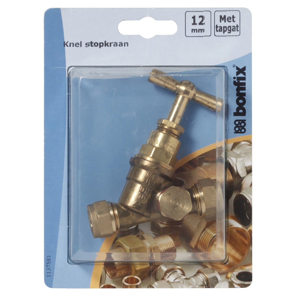 BONFIX Knel stopkraan 12x12 mm met tapgat-568403
