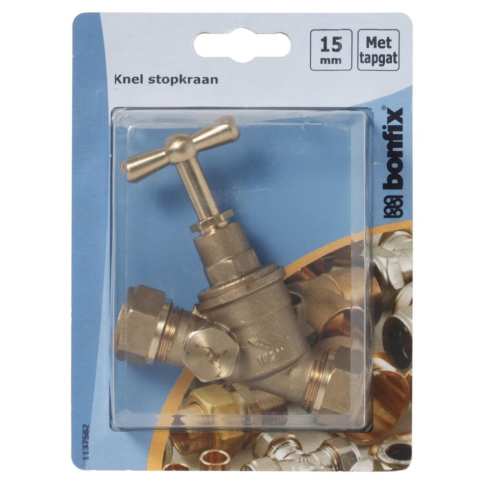 BONFIX Knel stopkraan 15x15 mm met tapgat-568404