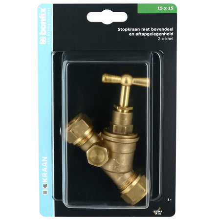 BONFIX Knel stopkraan 15x15 mm met tapgat-568404