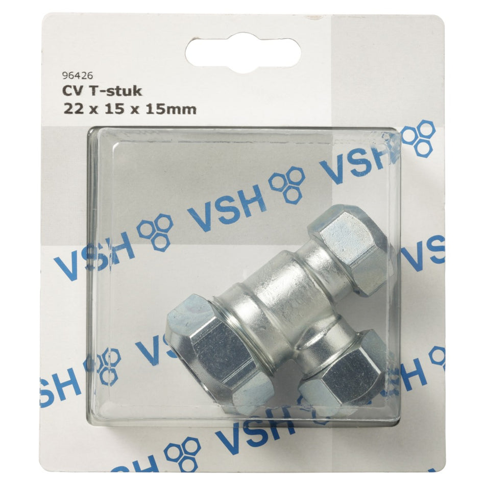 VSH T-Stuk CV Chroom 15x15x22mm-568488