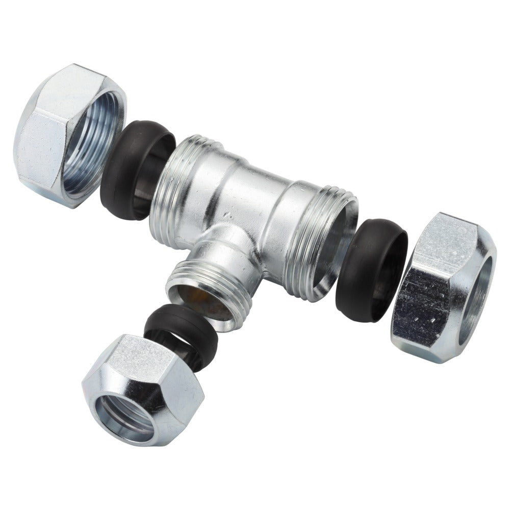 VSH T-Stuk CV Chroom 22x15x22mm 2st-568516