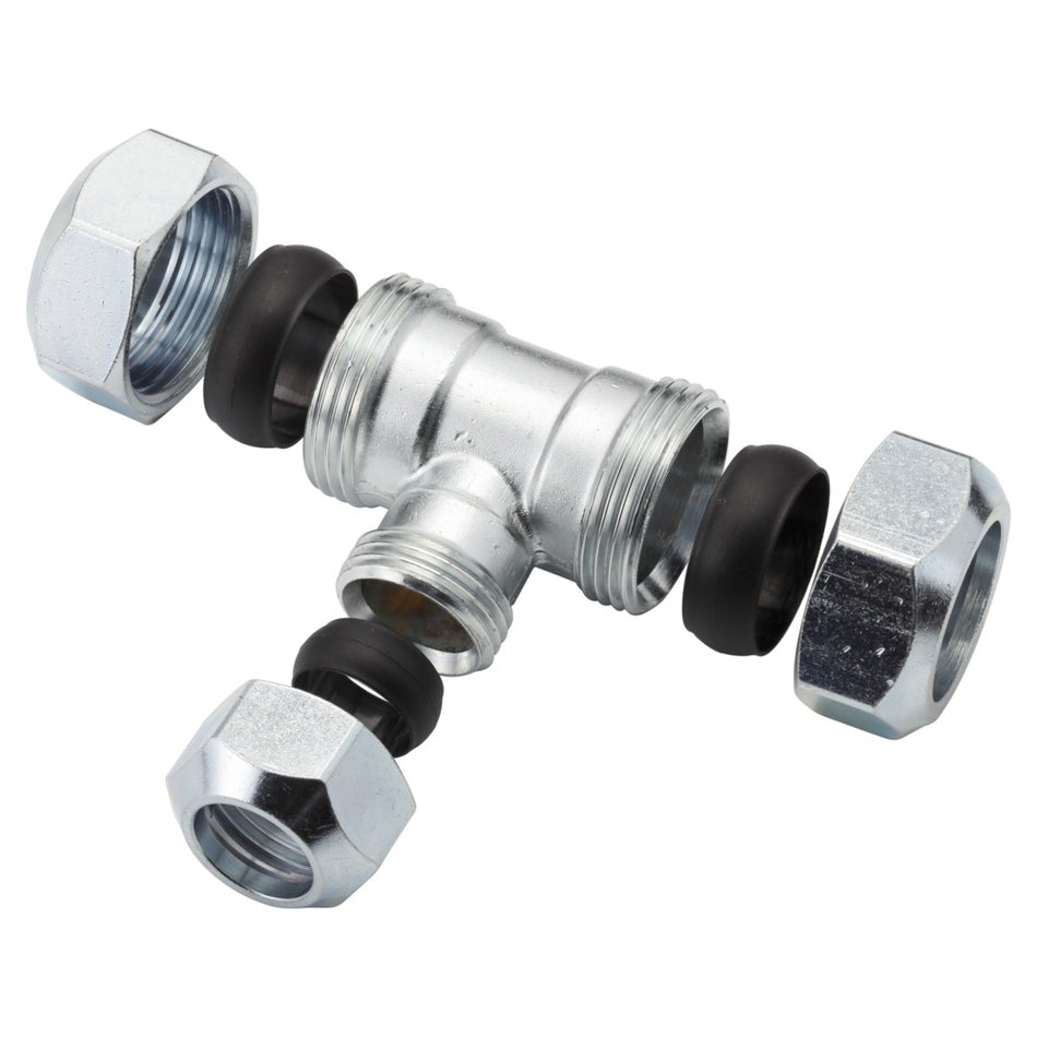 VSH T-Stuk CV Chroom 22x15x22mm 2st-568516