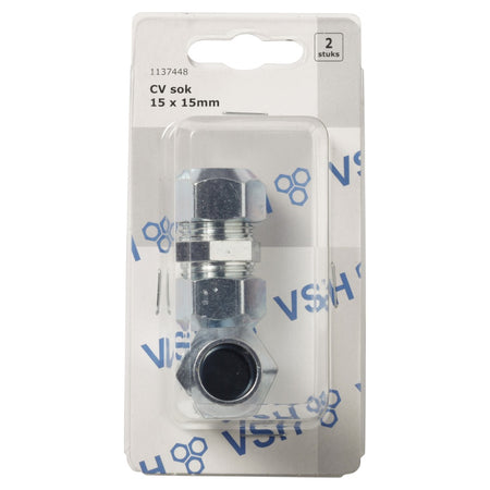 VSH Sok CV Chroom 15x15mm 2st-568523