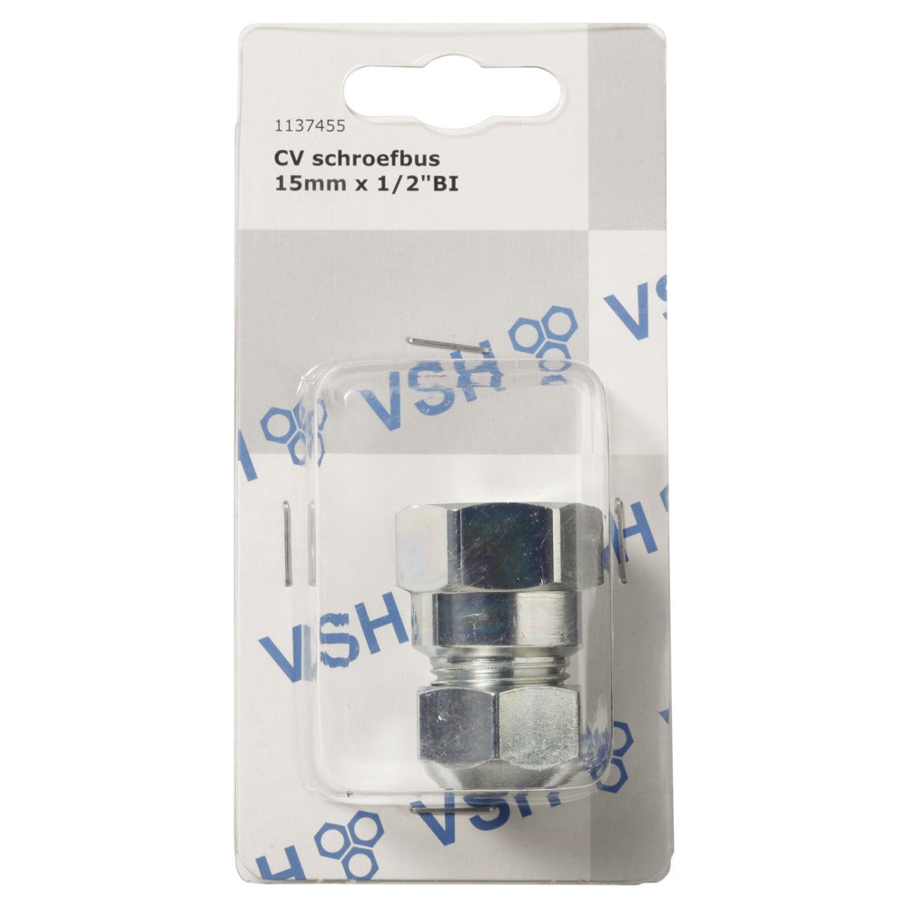 VSH Schroefbus CV Binnendraad Chroom 15mmx1/2"-568530