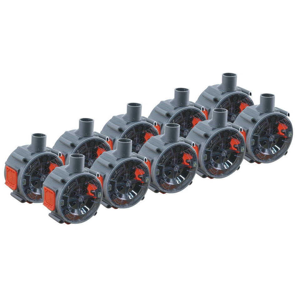 Attema Inbouwdoos Grijs Klemvast U40 Ø5/8 10st-569015