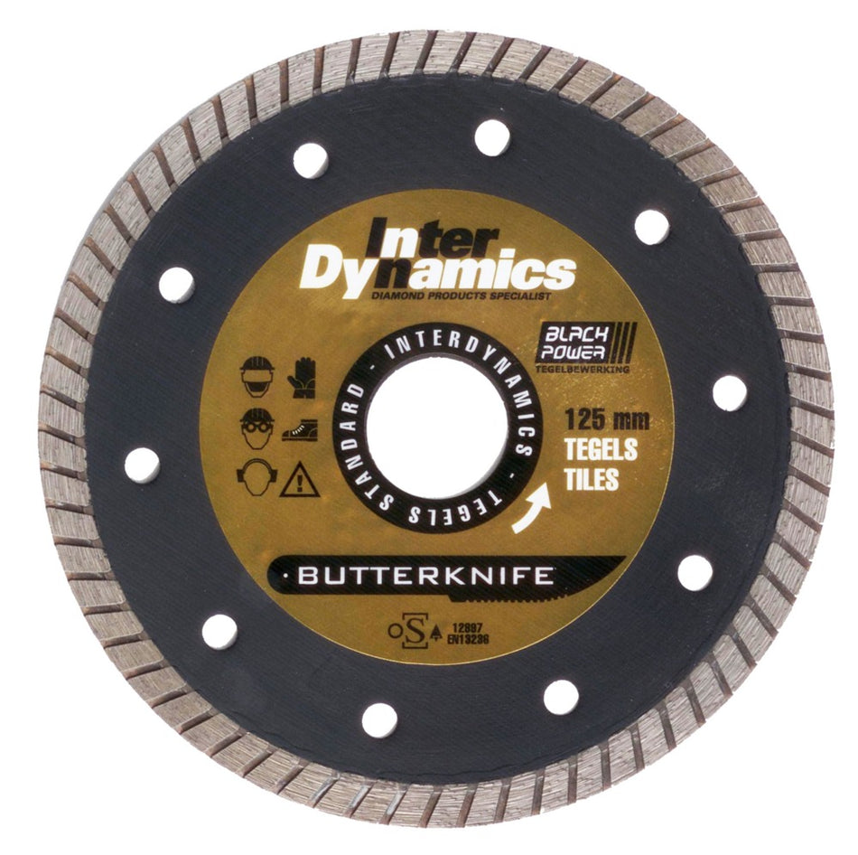 InterDynamics Tilepower Standaard Diamantzaagblad Tegels 125mm-569085