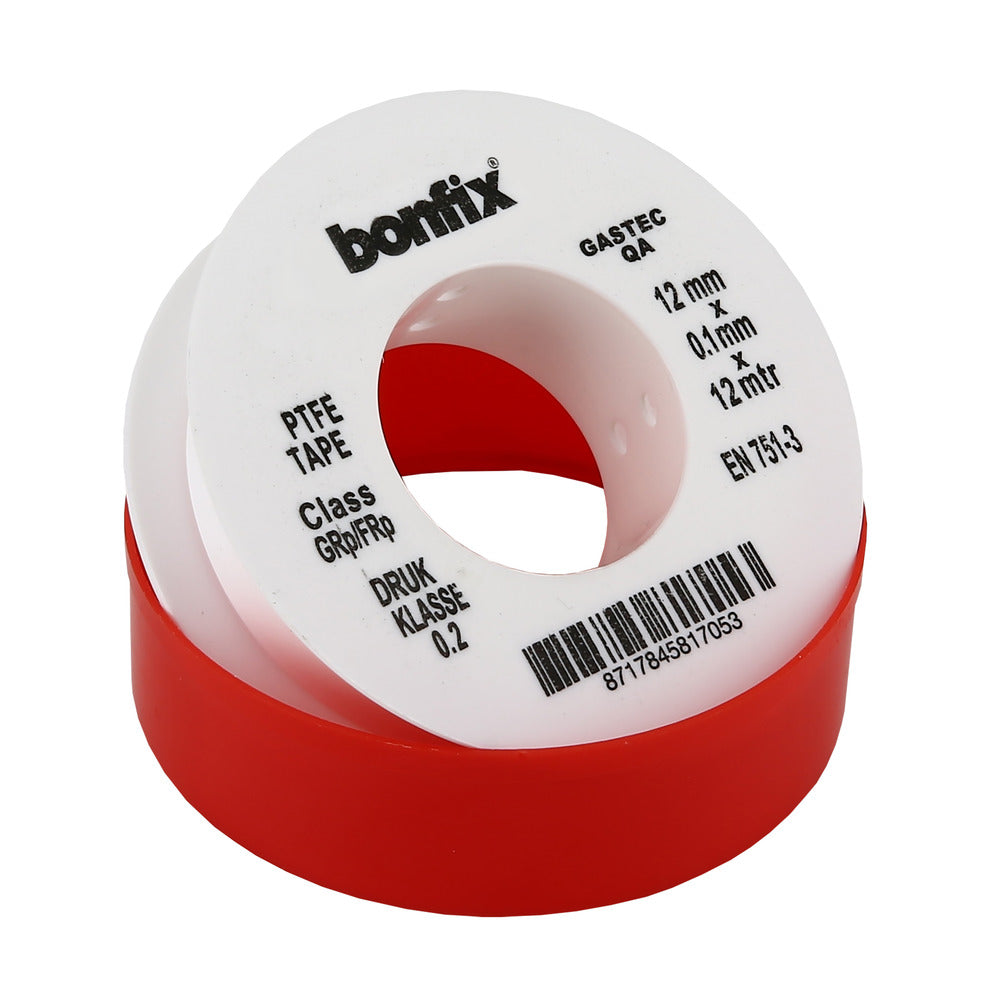 BONFIX Tape teflon Gastec dikte: 12 mm wit-569242