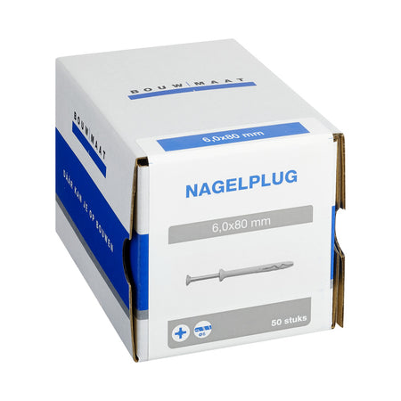 Bouwmaat Nagelplug Nylon/Verzinkt-569786