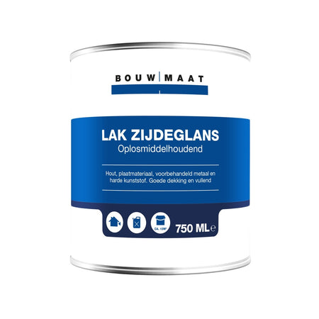 Bouwmaat Zijdeglans Lak Zwart 0,75L-570297