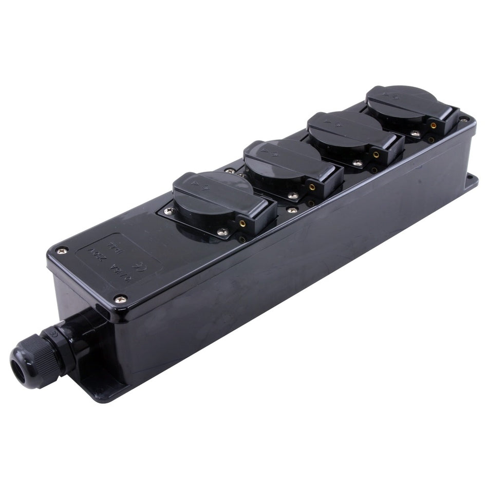 Q-link Stekkerdoos 4-voudig spatwaterdicht IP44-570534